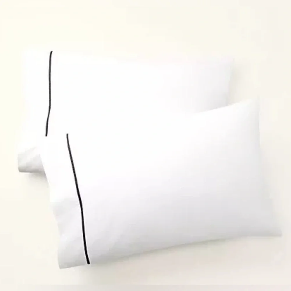 NEW $140 RALPH LAUREN HOME KING PILLOWCASES 464 TC PERCALE LOFT GRAY